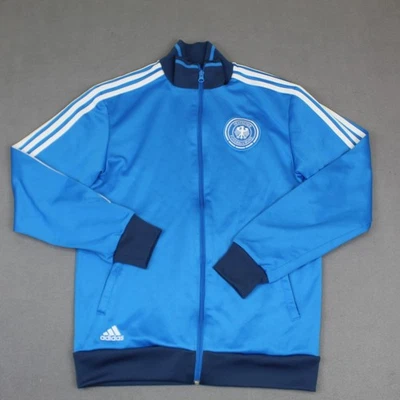 Chaqueta de fútbol Alemania para hombre pequeña azul Adidas 2014 Track Deutscher Fussball Bund Foto 1 de 4