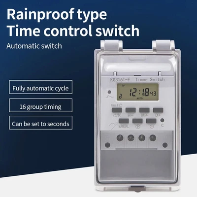 Automatic Digital Timer Switch Relay 168 Hours Weekly 7 Days Programmable Timer  - Image 1 of 4