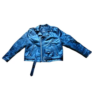 Wilson The Leather Expert 100% Lederjacke Herren Small schwarz gefüttert Full Zip XXL - Bild 1 von 11