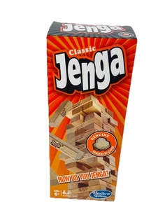 Jenga Classic Game With Genuine Hardwood Blocks Stacking Tower Game Hasbro 6+ - Picture 1 of 7