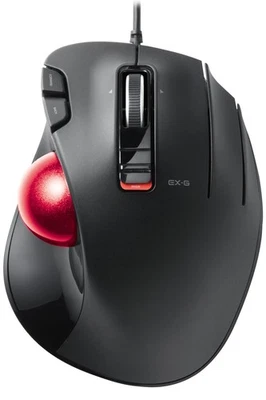 ELECOM USB Trackball Mouse, 5 Buttons + Deceleration Switch + Tilt Function, Wir - Image 1 of 4
