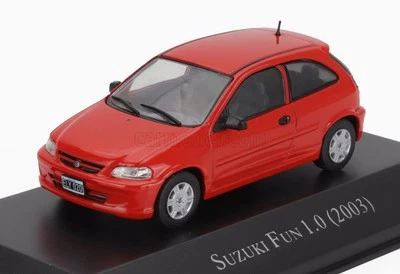 MODELLINO AUTO STATICO DIECAST SUZUKI FUN 1.0 2003 ROSSO MODELLISMO SCALA 1:43 - Immagine 1 di 3