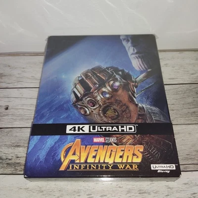 Avengers: Infinity War 4K STEELBOOK [4K + Blu-ray] - Inclus livret - TBE - Photo 1/4