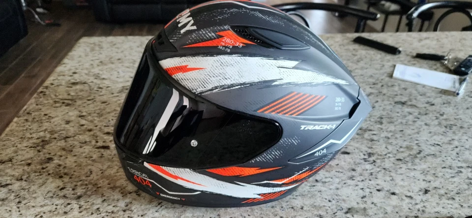 Casco Suomy Track-1 404 rojo antracita talla XXL Foto 1 de 4