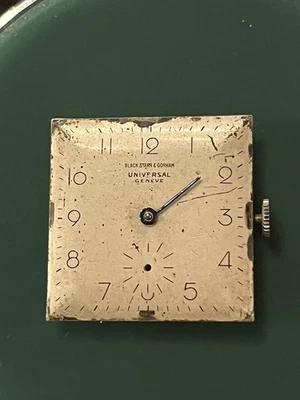 Extremely Rare Double Signed Universal Geneve 264 Movement Black Starr & Gorham - Image 1 of 4