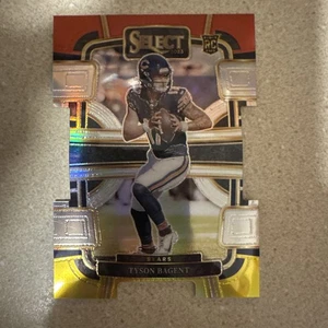 Tyson Bagent 2023 Select Red & Yellow Prizm RC Concourse Die-Cut  #18 SP Bears - Picture 1 of 3