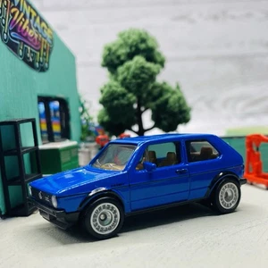Custom Wheel Swapped Matchbox- Volkswagen Golf MK1 1/64 Diorama Box Ships - Picture 1 of 20