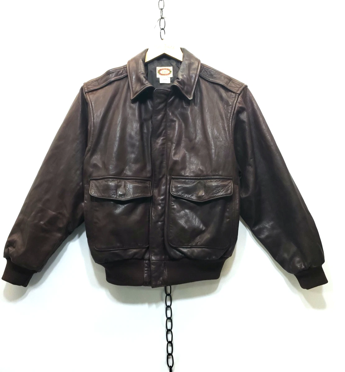 80's BANANA REPUBLIC A2 TYPE LEATHER JKT 80s vintage BANANA