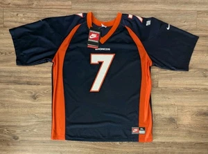 NWT VTG 90s Nike QB Club John Elway Denver Broncos Jersey Mens Navy - XL - Picture 1 of 18