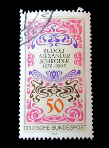 Germany Stamps Sc 1265 Book Cover by Alexander Schroder  1978 Used NG - Picture 1 of 2