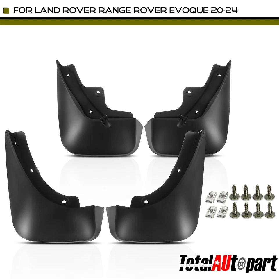 4x Mud Flaps Splash Guards Mudguards for Land Rover Range Rover Evoque 2020-2024 - Image 1 of 4