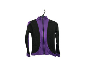 Elite Meryl Teamwear black and purple uniform zip up jacket Dance Gymnastics