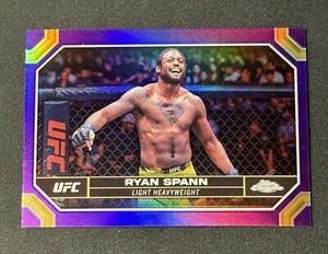 2024 Topps Chrome UFC RYAN SPANN Purple Refractor #171 - Picture 1 of 2