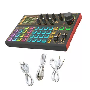 K300 Sound Card Professional Audio Mixer For Live Steaming For Music Recording - Picture 1 of 14