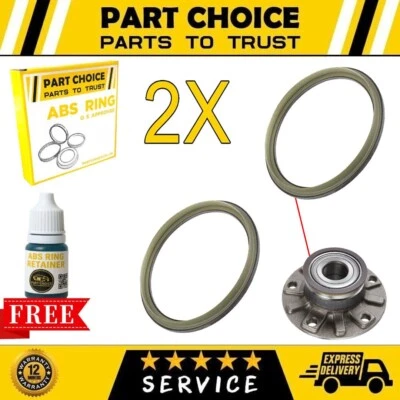 2X  REAR ABS MAGNETIC PICKUP TONE RING Fits VW GOLF MK5 - Image 1 of 4