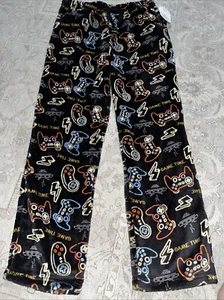 I Wonder Nation Size 18 Plush Pajama Pants Boys Gamer video Games - Picture 1 of 2