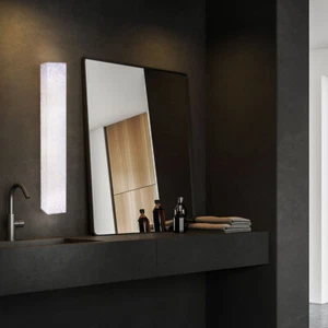 Lampada da Parete Soggiorno Alluminio Simil Marmo Corridoio LED L 66,5 CM - Foto 1 di 8