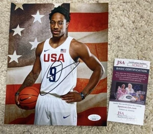 Demar Derozan Signed Autograph Auto 8x10 Photo Raptors USA JSA COA - Picture 1 of 1