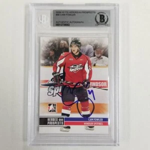 Tarjeta autógrafa firmada por Cam Fowler 2009-10 ITG Heroes and Prospects #96 ~ BAS BGS - Imagen 1 de 1