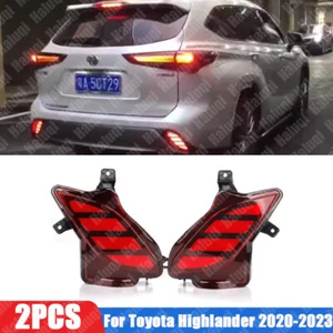 For Toyota Highlander 2020-2023 Brake LED Rear Bumper Tail Turn Signal DRL Light - Bild 1 von 9