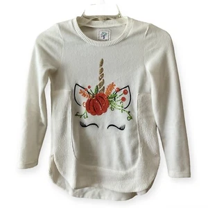 Colortree Girls Fall Sequin Unicorn Sweater Size 10/12 - Picture 1 of 6