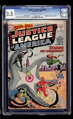 Brave and the Bold #28 1960 CGC 2.5 GD+ C/OW High Definition Scans** - Image 1 of 2