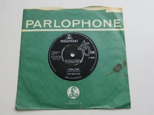 THE BEATLES ORIGINAL 1964 45 I FEEL FINE EXCELLENT - Picture 1 of 6