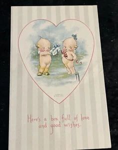 Caja Postal San Valentín Kewpies Llena de Amor Artista Rose O'Neill Gibson c1915 - Imagen 1 de 2