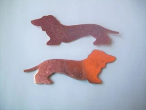 10X Copper Blanks for enameling use- LARGE DACHSHUND DOG shape - Picture 1 of 2