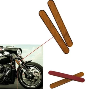 2 piezas Horquilla Reflectante Parte Inferior de Piernas para Harley Dyna Softail Sportster - Imagen 1 de 13