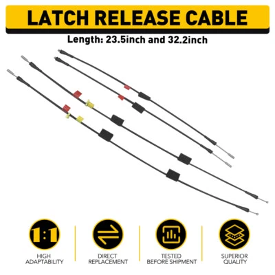 Rear Door Upper+Lower Side door Latch Release Cable for Ford F150 F250 97-04 EOA - Image 1 of 4