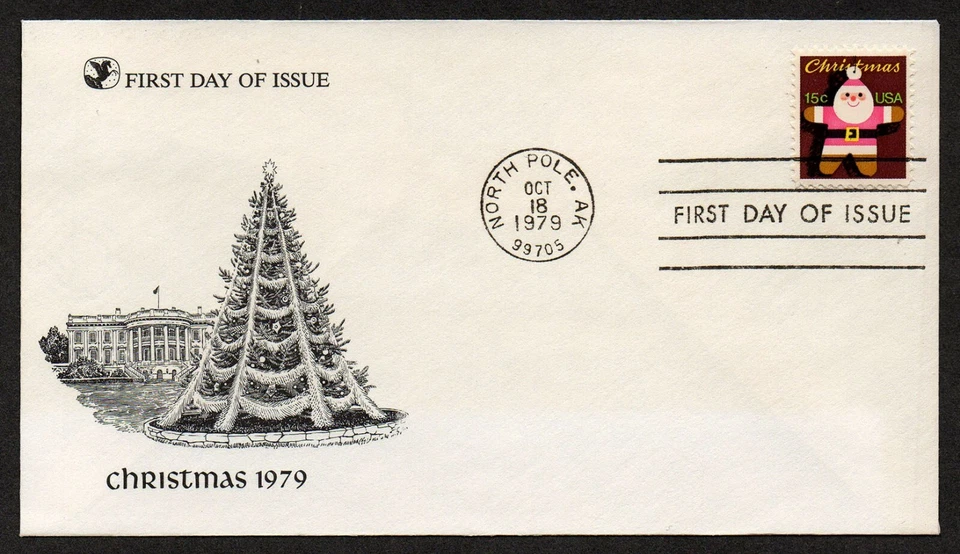 USA, SCOTT # 1800, READER'S DIGEST FDC COVER 1979 CHRISTMAS TREE IN WHITE HOUSE - Image 1 of 1
