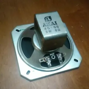Vintage AKAI Speaker 3.75" 95mm Model 4G 6B 3W 8 ohm Japan 4.50" Square Mounting - Picture 1 of 12