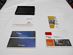 2011 KIA SORENTO OWNER MANUAL 4/PC. SET & BLACK KIA FACTORY CASE. - Picture 1 of 4