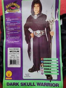 Children's Halloween Costume Dark Skull Warrior Size 5-7 Years - Picture 1 of 5