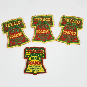Texaco 1979 & 80 Roadeo Philadelphia Operations Center Patch Lot of 4 NEW Rare - Picture 1 of 5