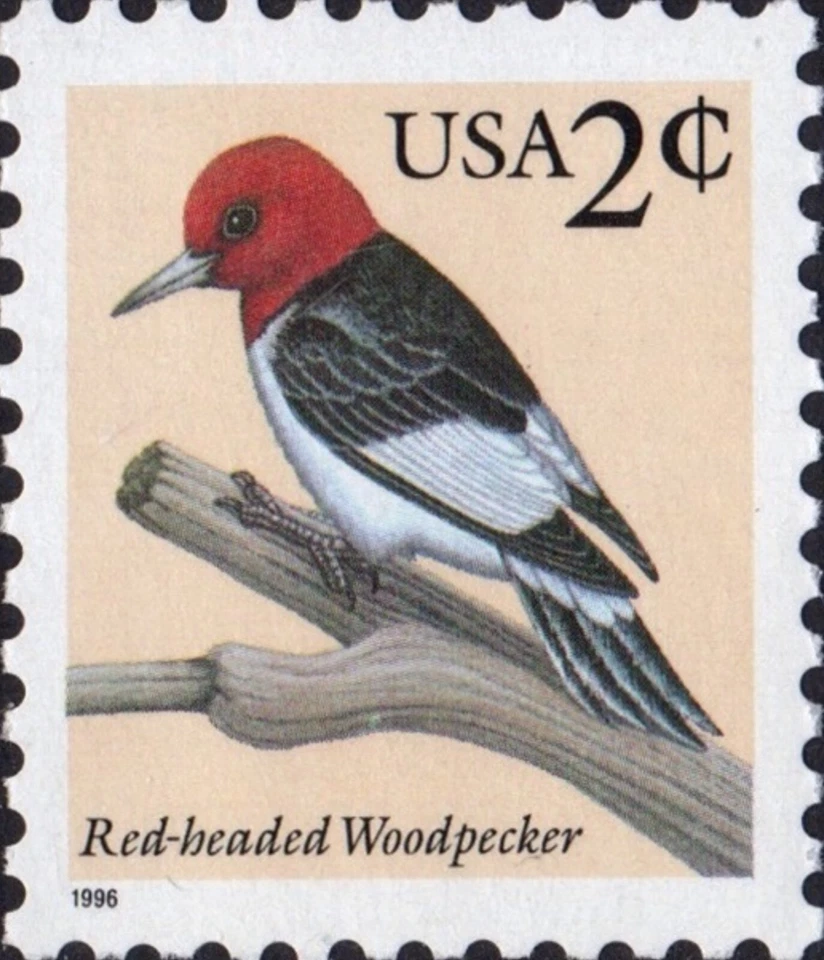 US #3032 MNH 1996 2c Red-Headed Woodpecker - Image 1 of 1