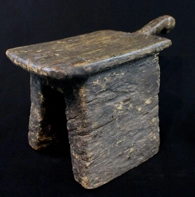 Art Africain Afrique - African Stool - Tabouret Mossi Ancien & Usuel - 31 Cms ++ - Photo 1/4