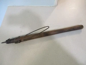 Western Americana Ranch tool steer cow horse ear piercing tag tool wooden handle - Picture 1 of 11