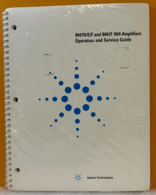 Agilent / HP 08447-90066 1996 8447D/E/F & 8447F H 64 Amplifiers Service Manual. - Image 1 of 2
