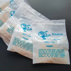 50 paquetes de bandas elásticas dentales de ortodoncia anillos soporte elástico 3/8" fuerza 5,0 OZ - Imagen 1 de 6