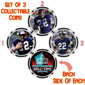 PAUL KRAUSE - PRO FOOTBALL HALL OF FAME - COLLECTABLE COIN SET - Picture 1 of 2