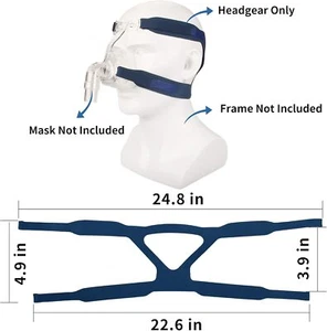 Universal Headgear Nasal Full Face Mask Replacement Strap CPAP Headband ResMed - Picture 1 of 6