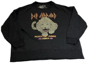 Def Leppard Band Crew Fleece Pullover Sweatshirt Women’s XXL - Picture 1 of 7