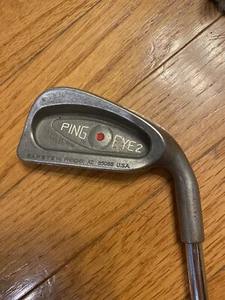 Ping Eye 2 Red Dot 1 Iron Steel Shaft, Original Ping Grip 40" - Picture 1 of 5