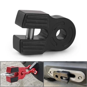Winch Shackle Mount Flat Hook with Iron Pin & Rubber Guard -30,000 LB Capacity - Picture 1 of 12
