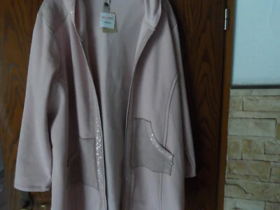 Tredy Sweet LONGJacke, rose, pailetten, rücken motiv, Wooow GR 4 - Bild 1 von 4