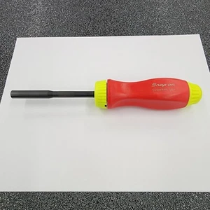 Snap-on Tools USA RARE RED & HIGH-VIZ Ratcheting Screwdriver w/Bits SSDMR4B - Picture 1 of 11