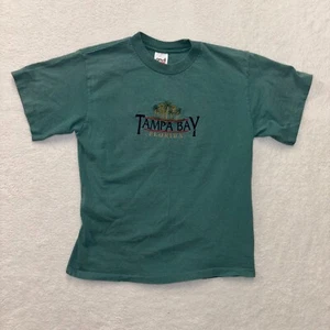 VTG Anvil Tampa Bay Shirt Medium Green Blue Florida - Picture 1 of 7