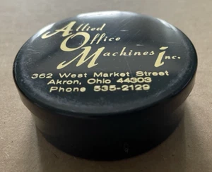 Vintage ALLIED OFFICE MACHINES Plastic Typewriter Ribbon Box Akron OH OLYMPIA #6 - Picture 1 of 5